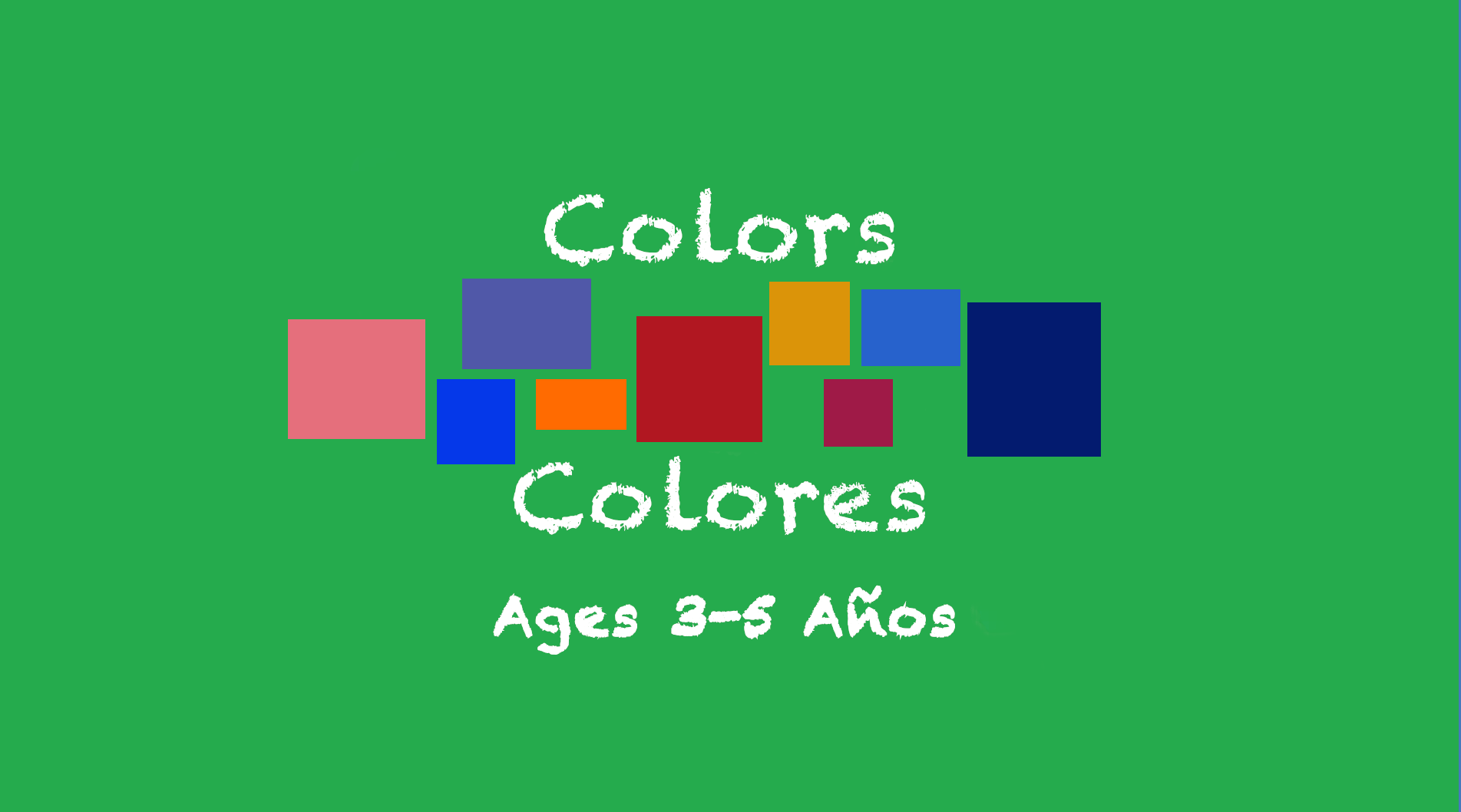 Tema de colores para niños de 3 a 5 años