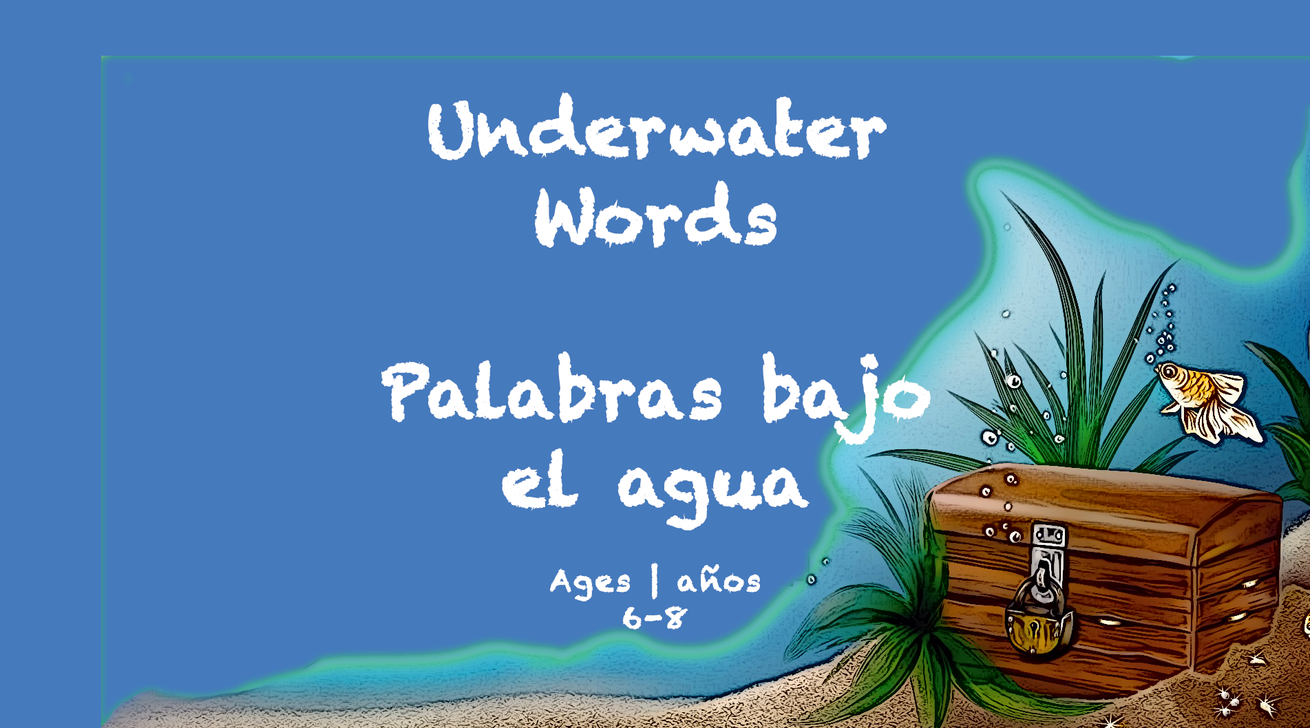 Temas semanales BookSpring a domicilio Aprendizaje bajo el agua Palabra de 6 a 8 años
