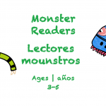 Semana 28 Tarjeta de lector de monstruos Edades 3-5