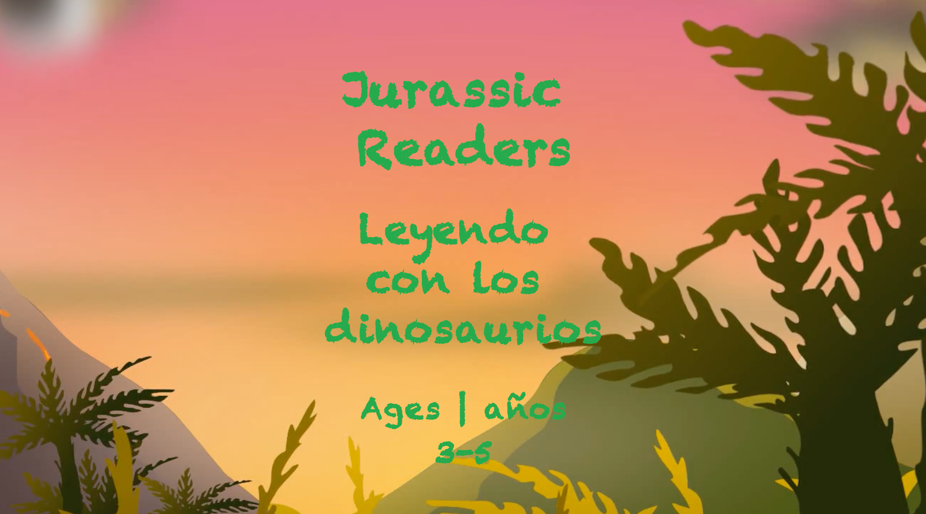 Jurassic Readers for 3-5 year olds
