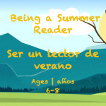 Tarjeta de lectura de la semana de verano Edades 6-8