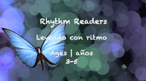 Semana 52 Ritmo Tarjeta de lectores Edades 3-5